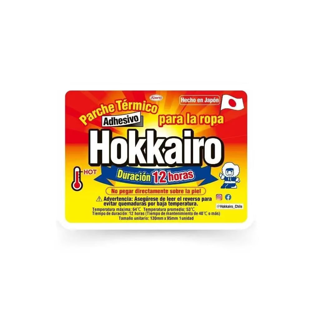 Hokkairo  Parche Térmico Para La Ropa Adhesivo x 1 unidad