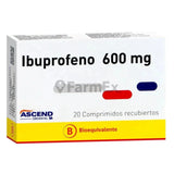 Ibuprofeno 600 mg x 20 comprimidos.