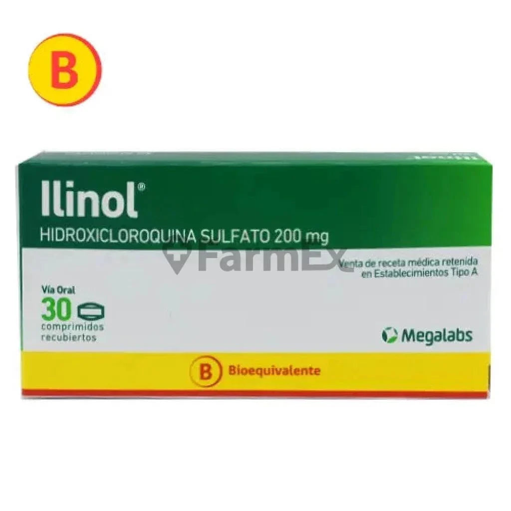 Ilinol 200 mg x 30 comprimidos.