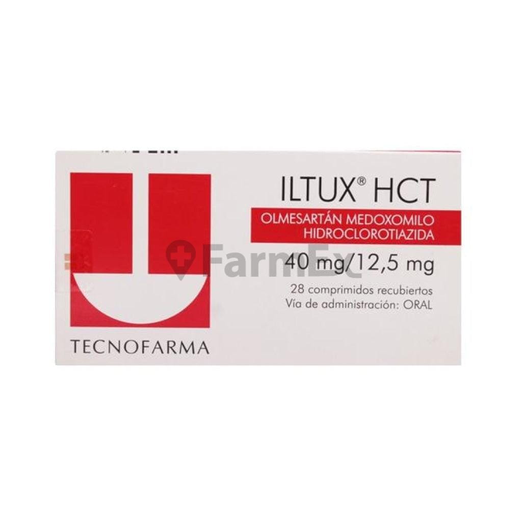 Iltux HCT 40 mg / 12,5 mg x 28 comprimidos Farmex-Pluxee-Persistente 