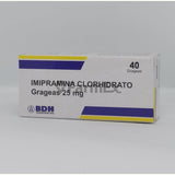 Imipramina Clorhidrato 25 mg x 40 grageas