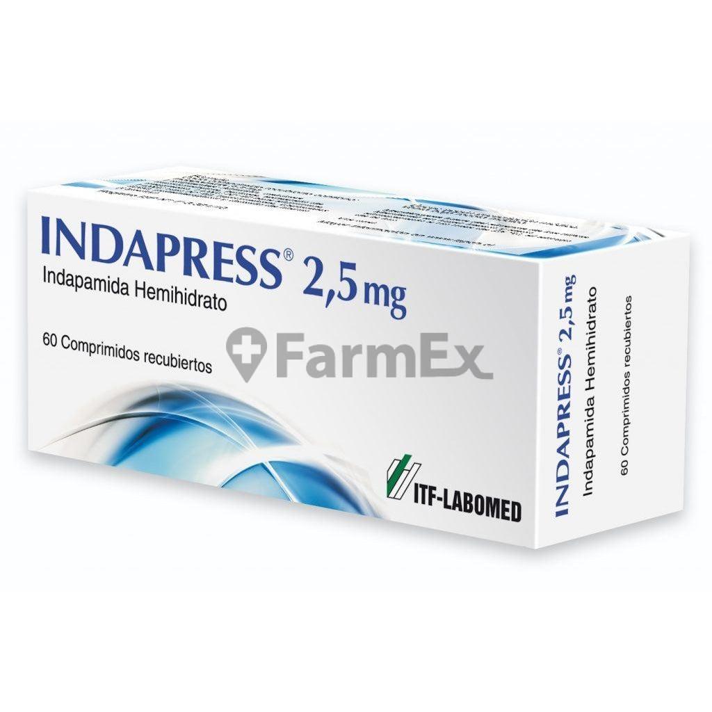 Indapress 2,5 mg x 60 comprimidos.