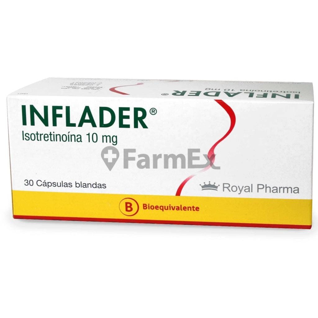 Inflader 10 mg x 30 cápsulas susc-1 de 4 meses Farmex-Suscripciones-Persistente 