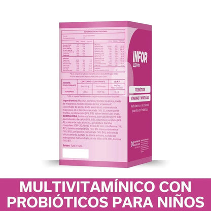 INFOR Pro kids Probiótico x 30 masticables Farmex-MiaHealth-Persistente 