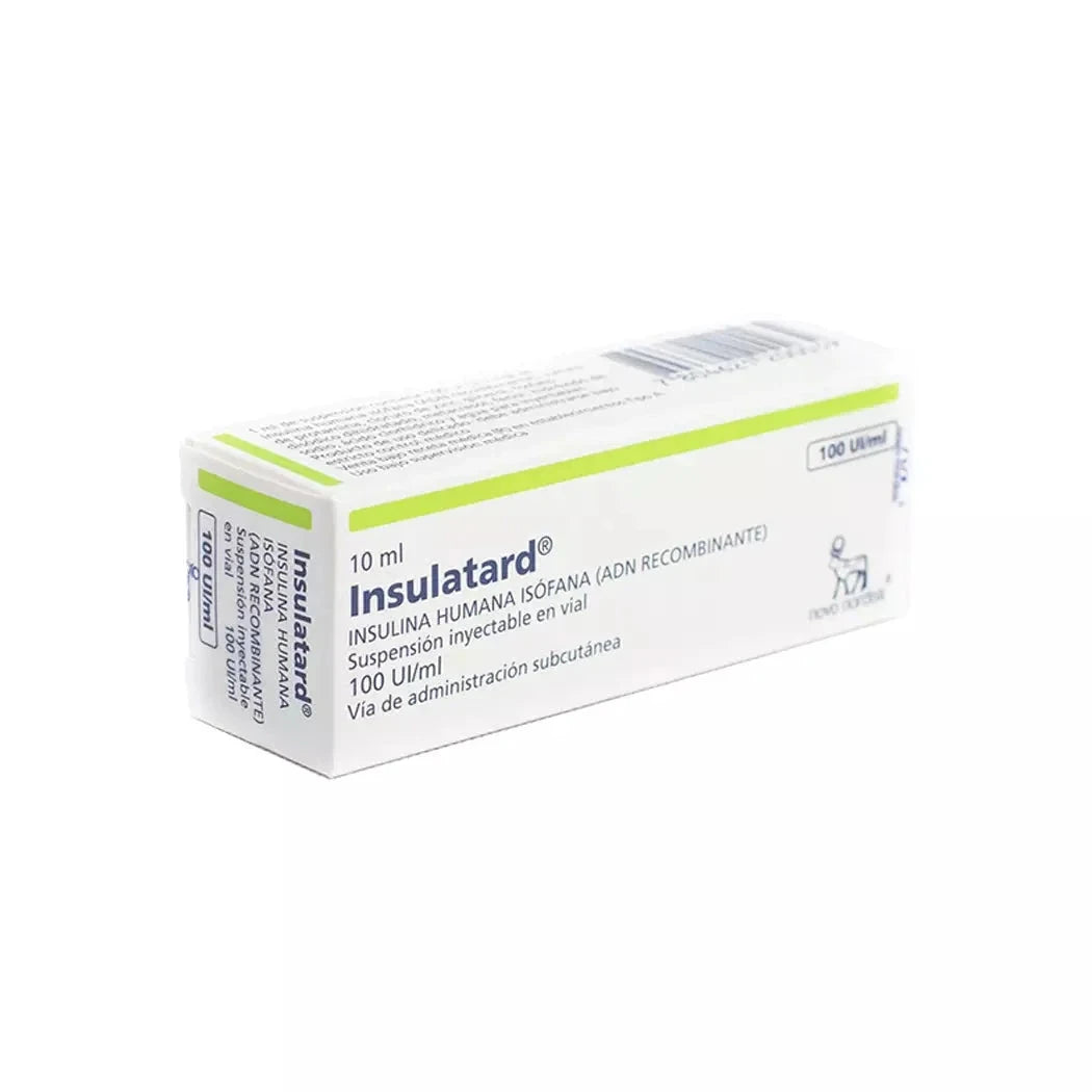 Insulina Insulatard 100 UI / ml x 10 ml "Ley Cenabast". Farmex-Fonasa 