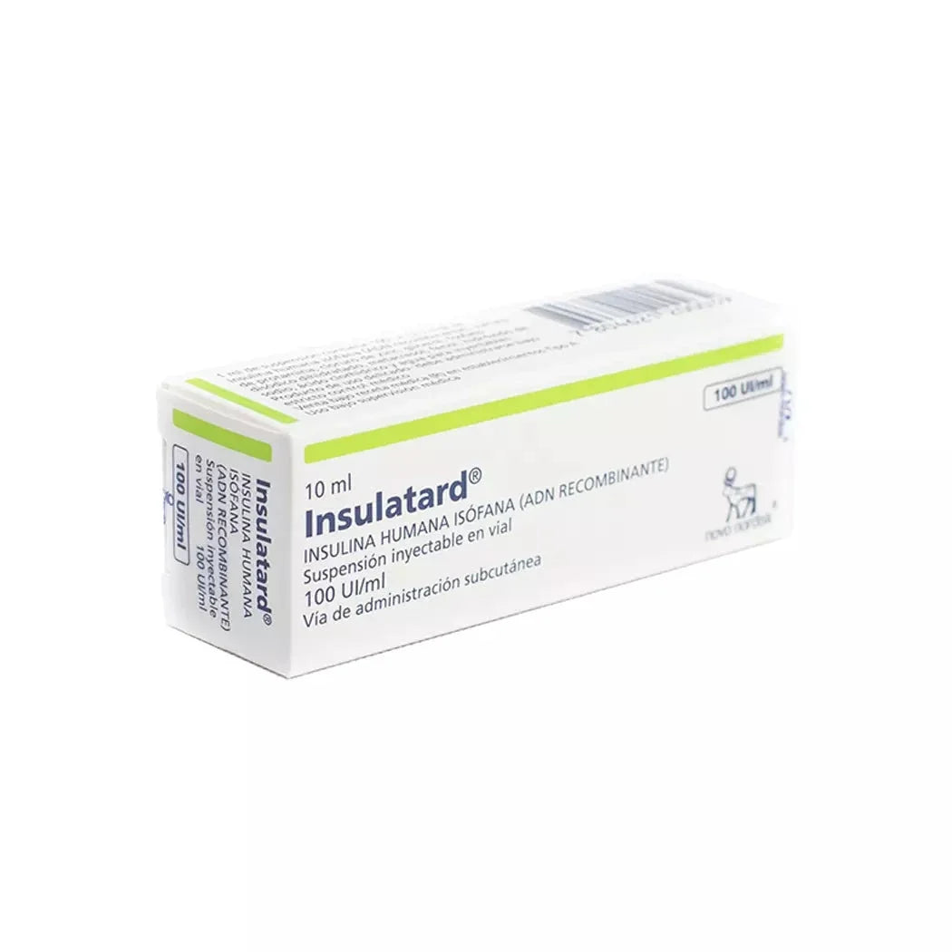 Insulina Insulatard 100 UI / ml x 10 ml "Ley Cenabast" NOVONORDISK 