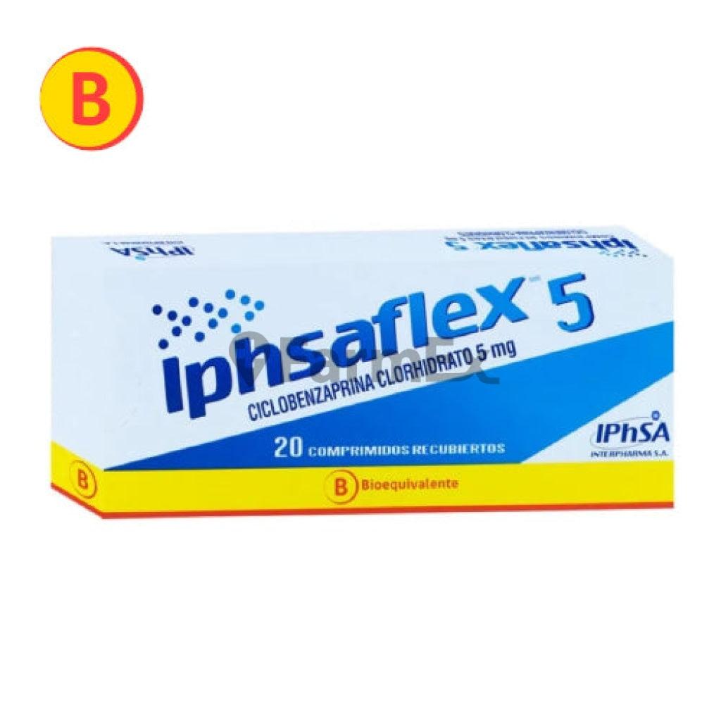 Iphsaflex 5 mg x 20 comprimidos.