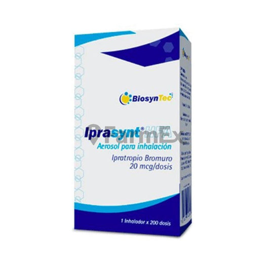 Iprasynt HFA Aerosol para Inhalacion 20 mcg / dosis x 200 dosis "Ley Cenabast" Farmex-MiaHealth-Persistente 
