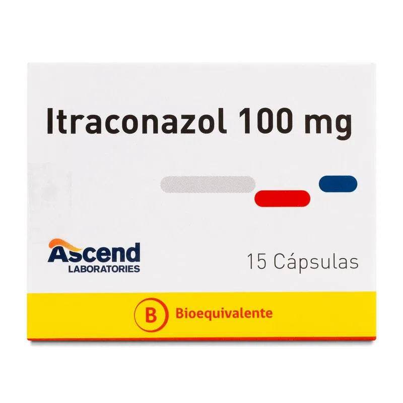 Itraconazol 100 mg x 15 Cápsulas.