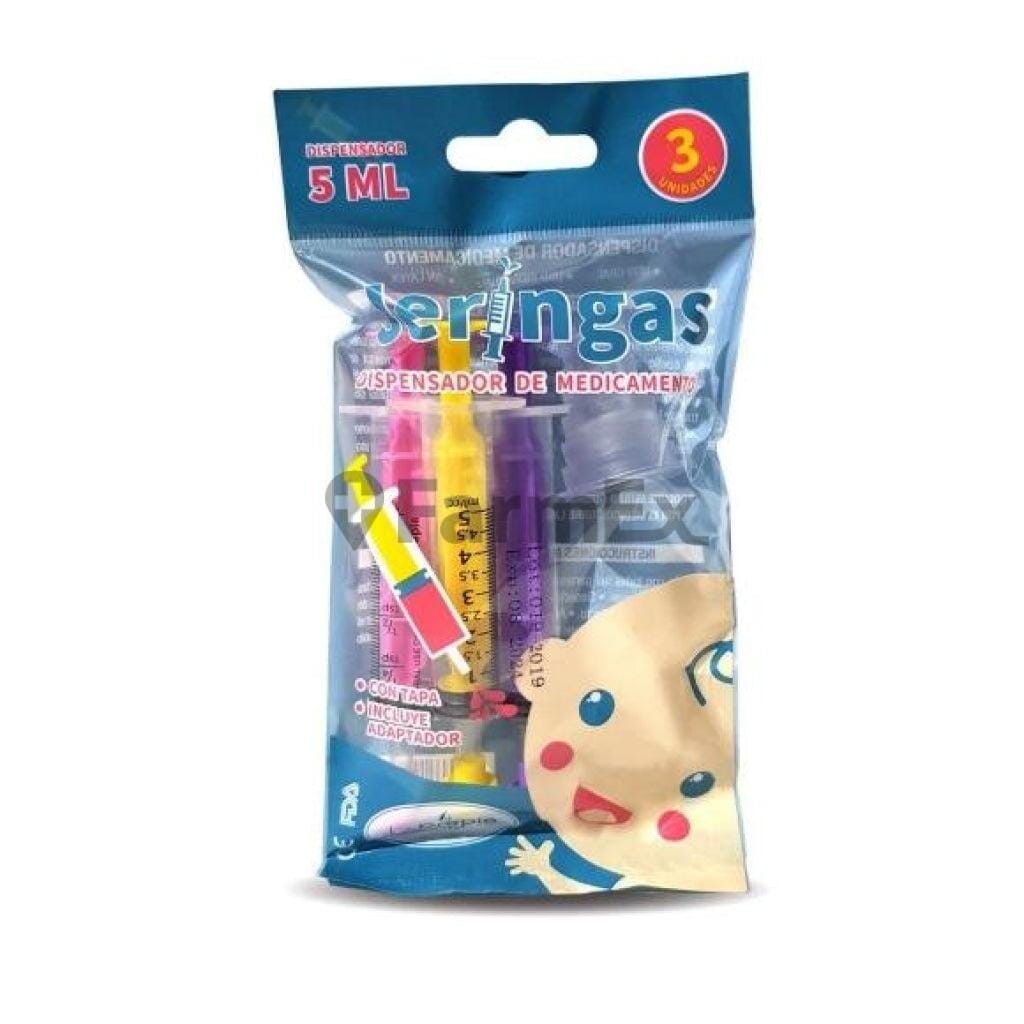 Jeringas dispensadoras de medicamentos x 5 ml Farmex-Fonasa-Persistente 
