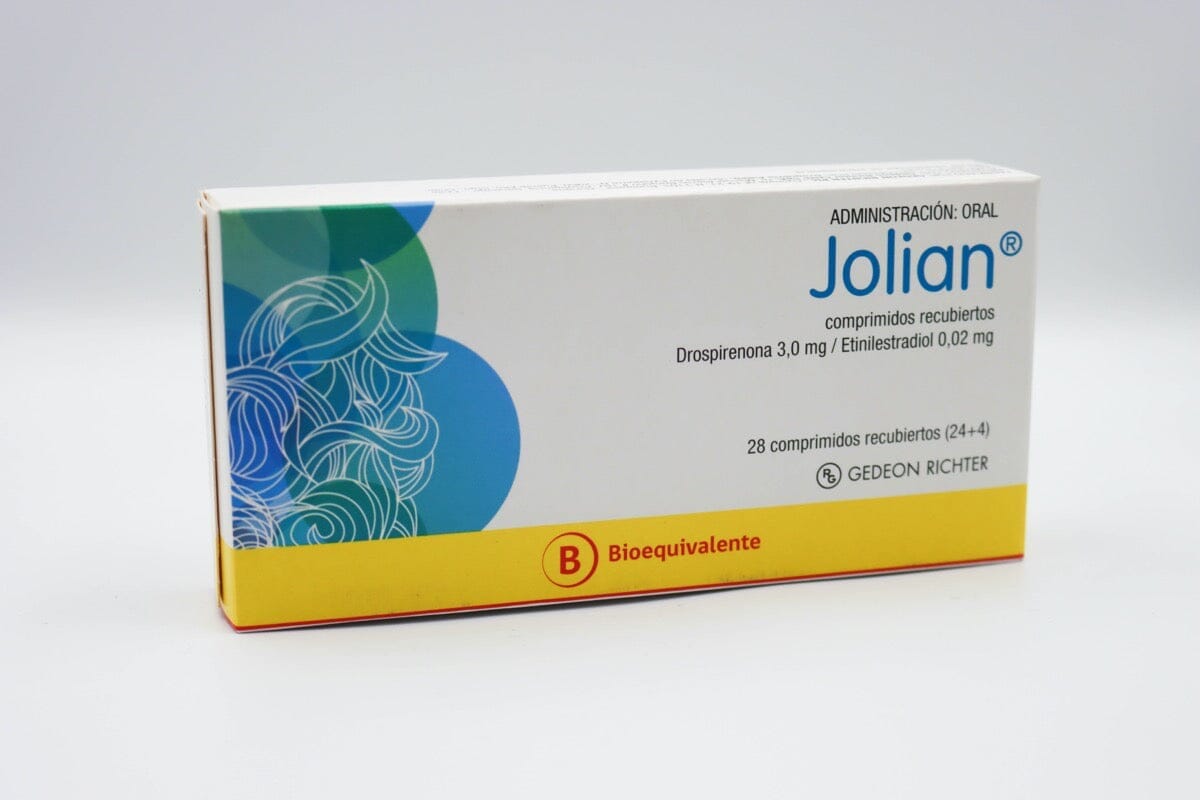 Jolian 3,0 mg / 0,02 mg x 28 comprimidos Farmex-Pluxee-Persistente 