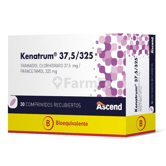 Kenatrum 37,5/325 mg x 30 Comprimidos Recubiertos Ascend 