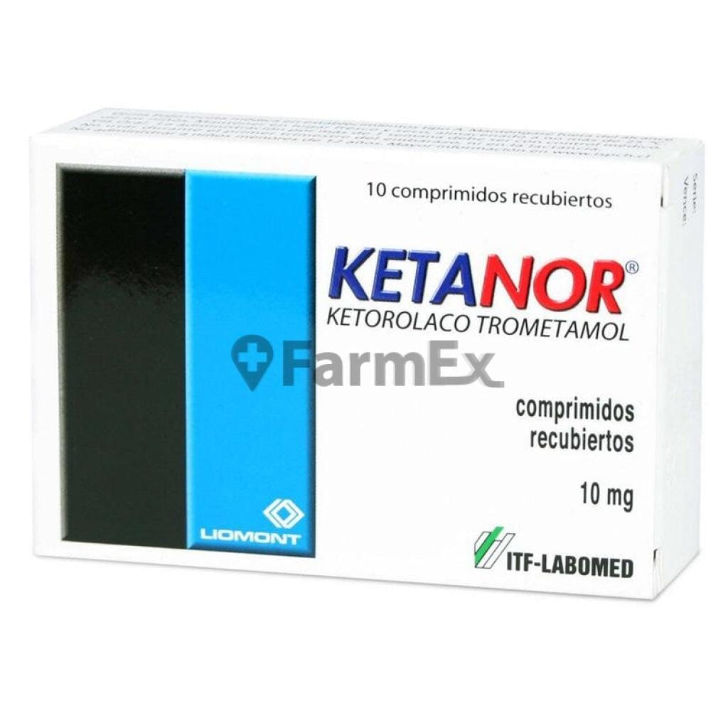 Ketanor 10 mg x 10 comprimidos Farmex-MiaHealth-Persistente 