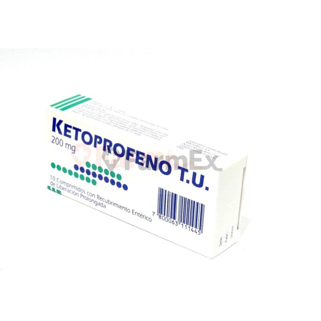 Ketoprofeno 200 mg x 10 comprimidos Farmex-MiaHealth-Persistente 