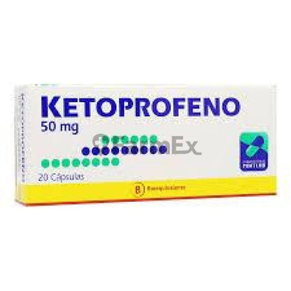 Ketoprofeno 50 mg x 20 capulas Farmex-VidaTres-Persistente 
