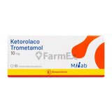 Ketorolaco 10 mg x 10 comprimidos.