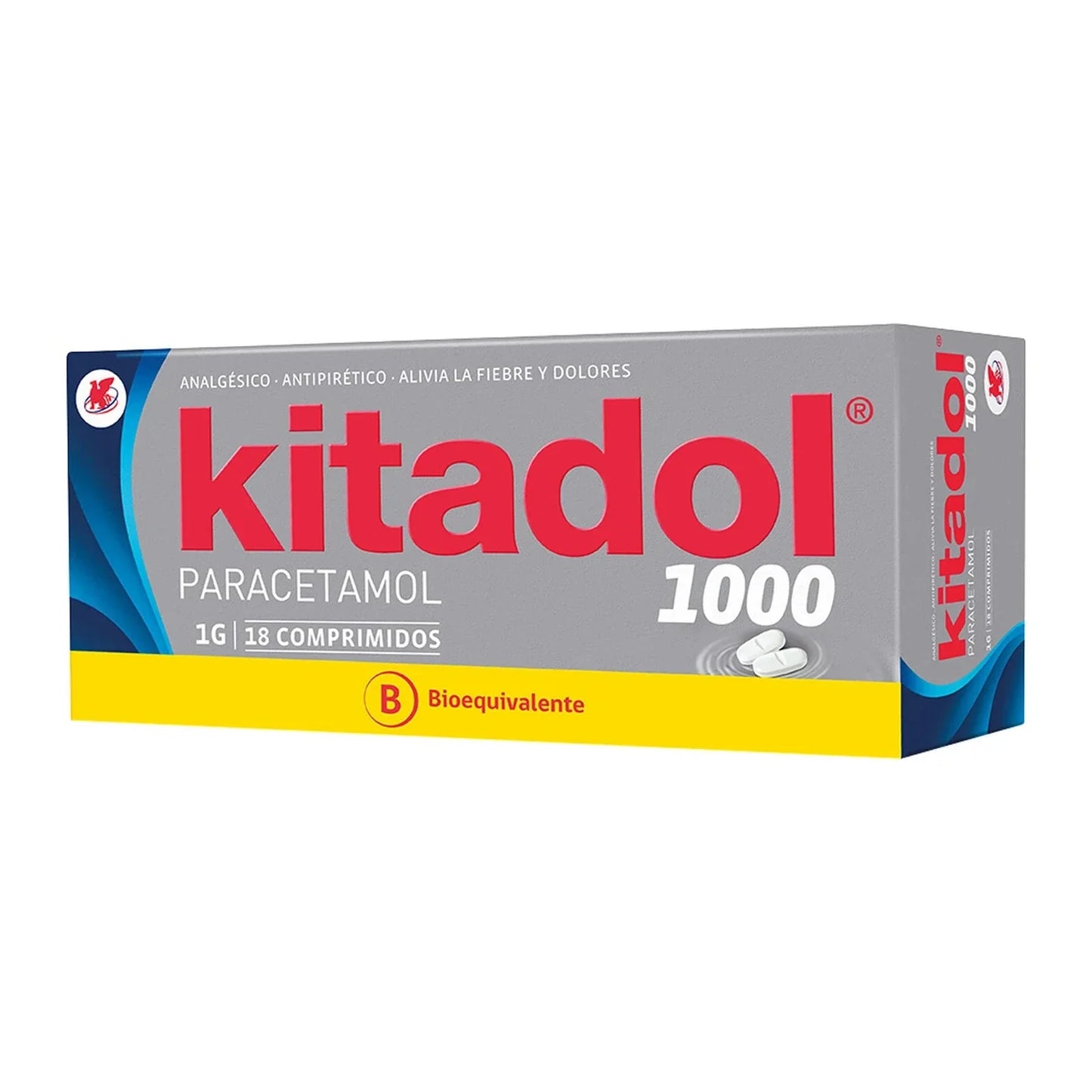 Kitadol 1 g x 18 comprimidos.