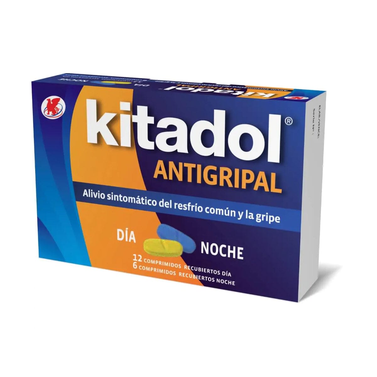 Kitadol Antigripal día y noche x 18 comprimidos.