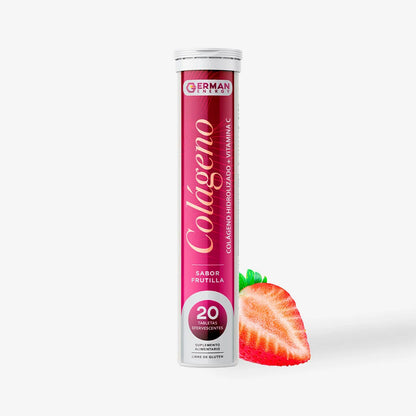 Colágeno "Colágeno + Vit C sabor frutilla" x 20 Tabletas efervescentes