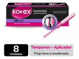 Kotex Tampones con aplicador Mini x 8 tampones