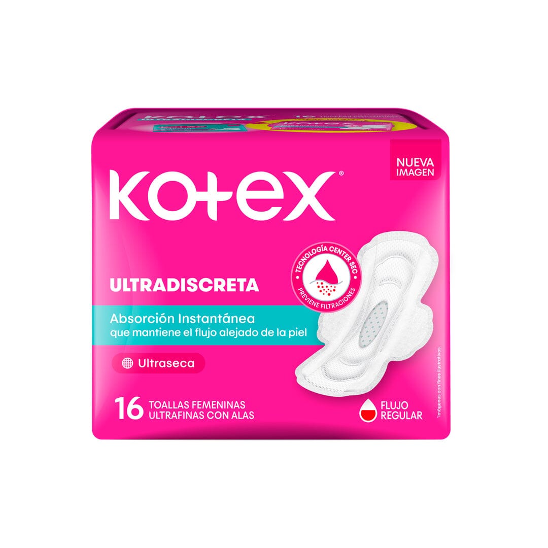 Kotex "Ultrafina Extra Suave" x 16 unidades J&J 