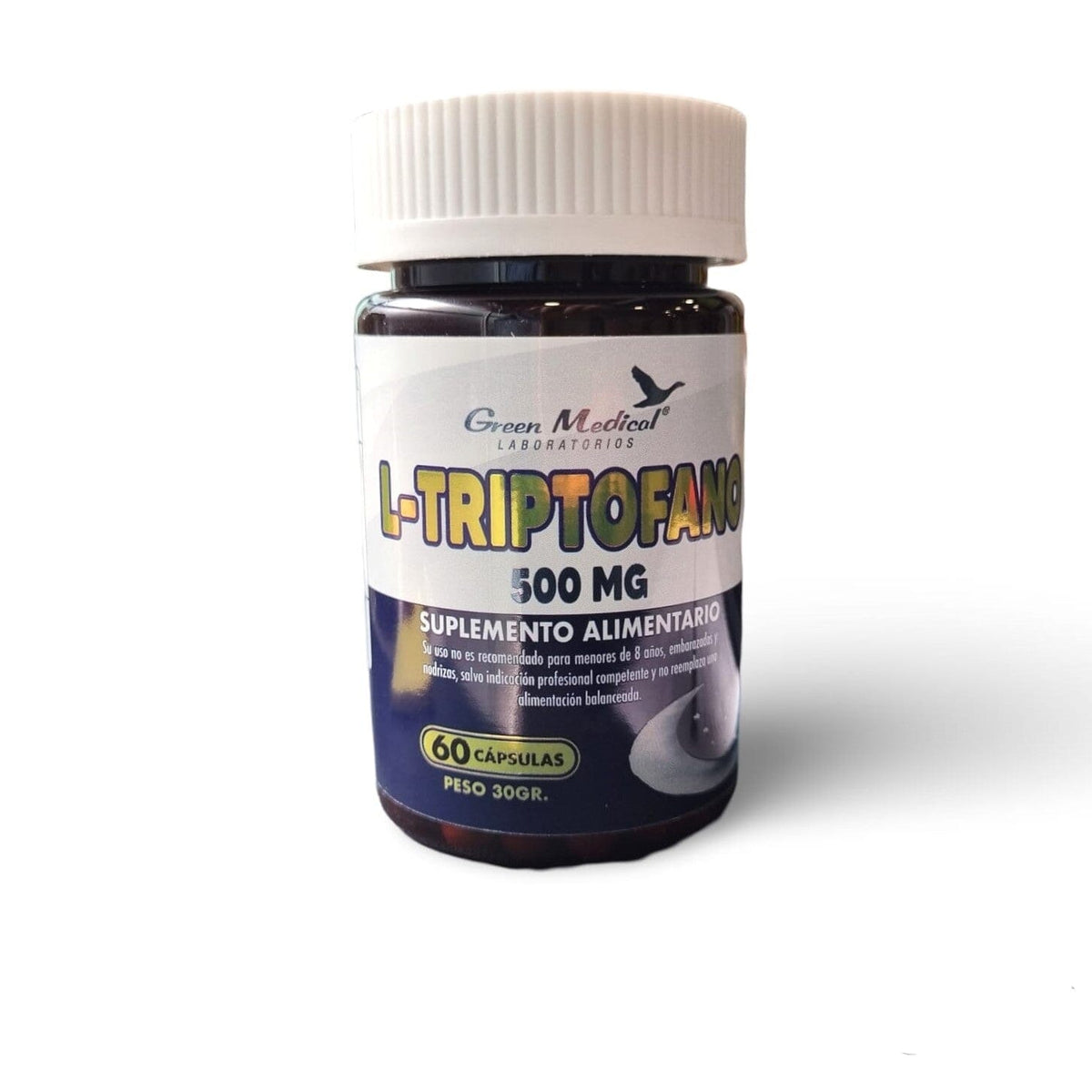 L-Triptofano 500 mg x 60 Cápsulas.