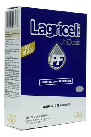 Lagricel Ofteno "Unidosis" PF 0,4 % x 4 sobres con 5 envases