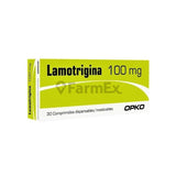 Lamotrigina 100 mg x 30 comprimidos