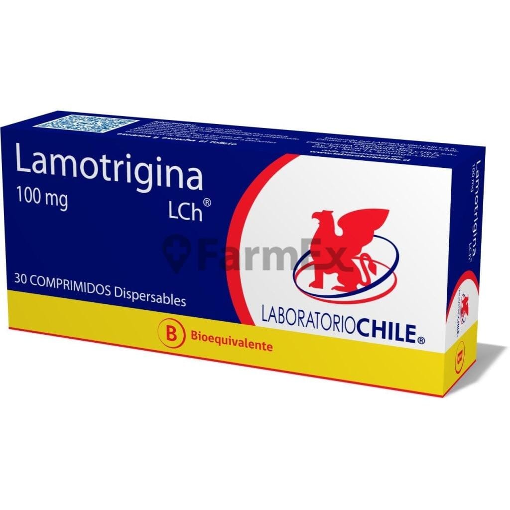 Lamotrigina 100 mg x 30 comprimidos Farmex-VidaTres-Persistente 