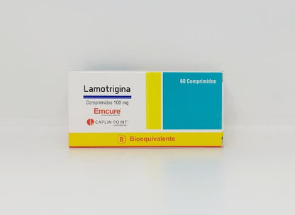 Lamotrigina 100 mg x 60 comprimidos "Ley Cenabast" Emcure 