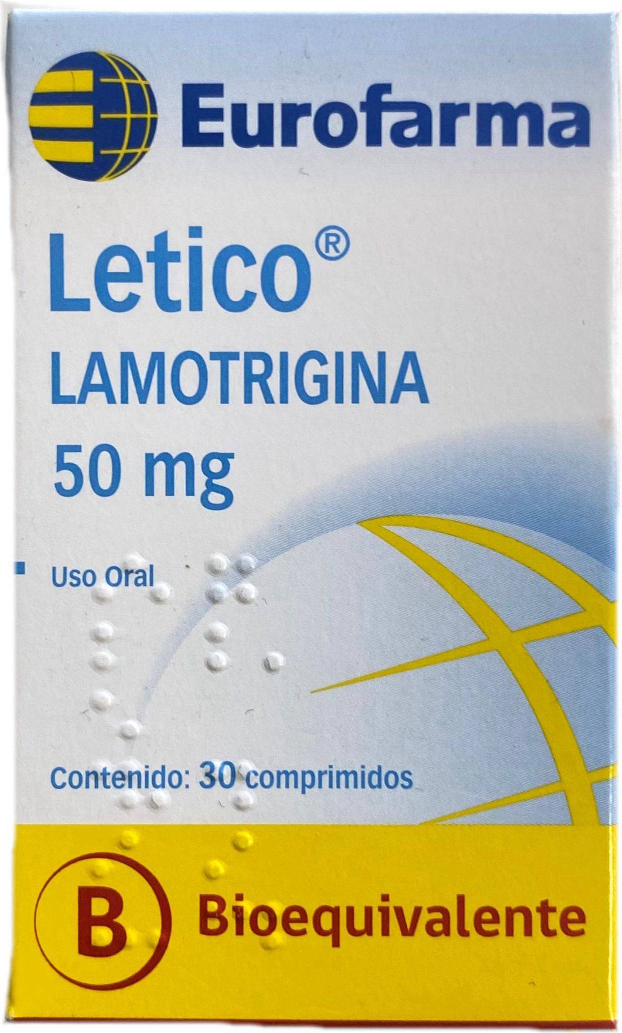 Letico 50 mg x 30 comprimidos "Ley Cenabast"