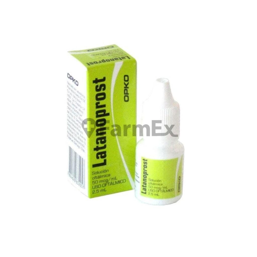 Latanoprost Solución Oftálmica 50 mcg / mL x 2,5 mL susc-1 de 2 meses Farmex-Suscripciones-Persistente 