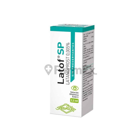 Latof SP Solución Oftálmica Latanoprost 0,005 % x 2,5 mL.