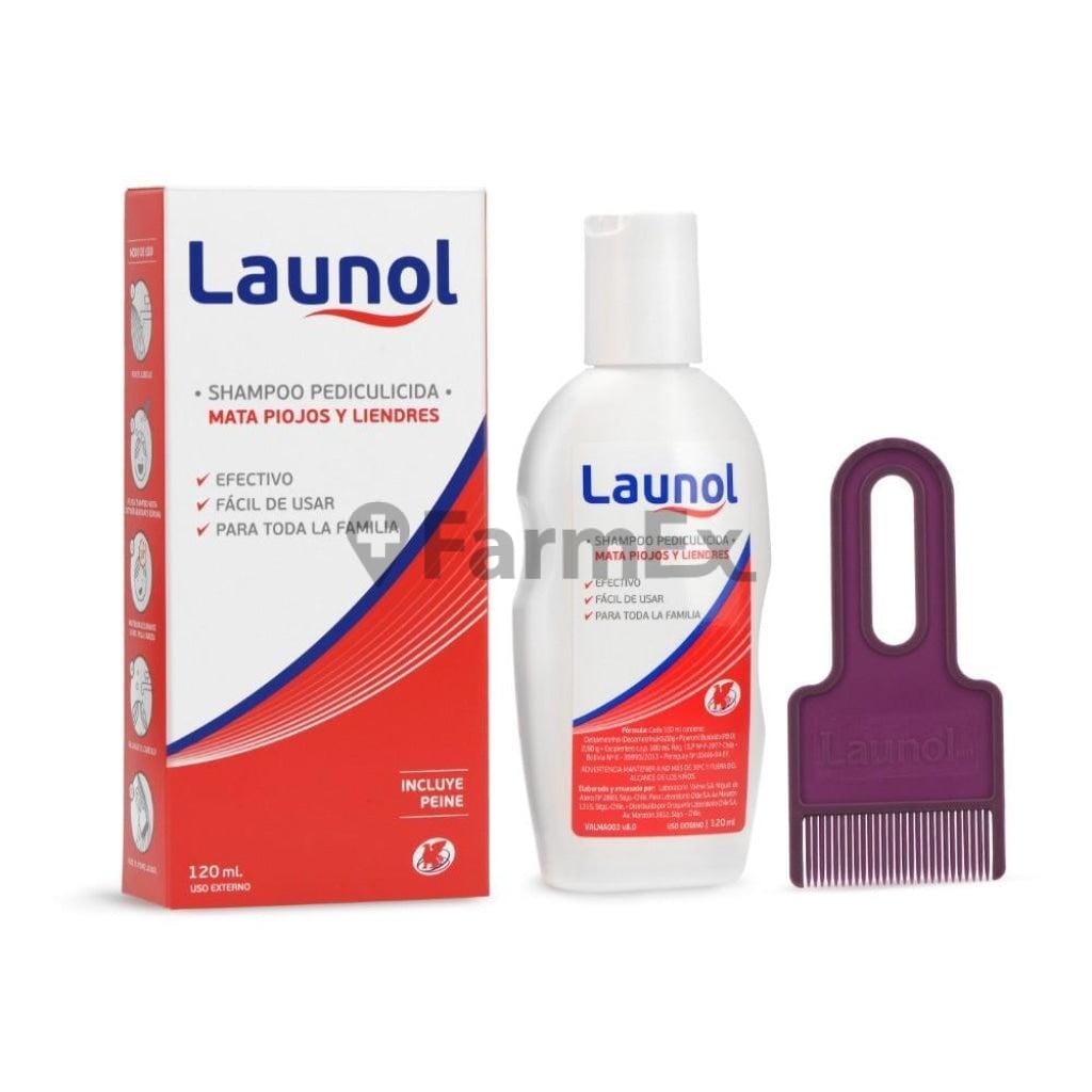 Launol Shampo x 120 mL Farmex-BanMedica-Persistente 
