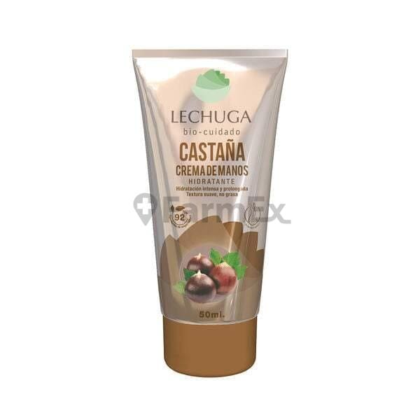 Lechuga Crema de manos "Castaña" x 50 mL Farmex-Pluxee-Persistente 