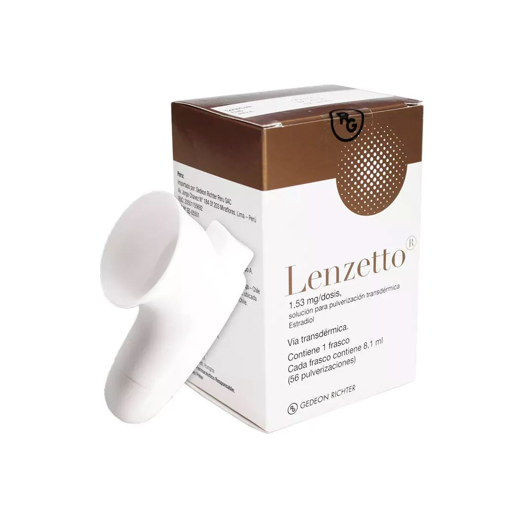 Lenzetto 1,53 mg/dosis  Solución para pulverización transdérmica x 6,5 mL.