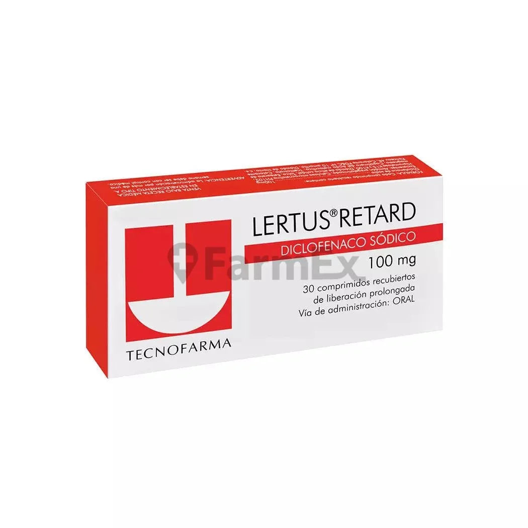 Lertus Retard 100 mg x 30 comprimidos TECNOFARMA 