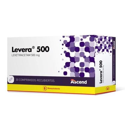 Levera 500 mg x 30 comprimidos recubiertos "Ley Cenabast" ASCEND 