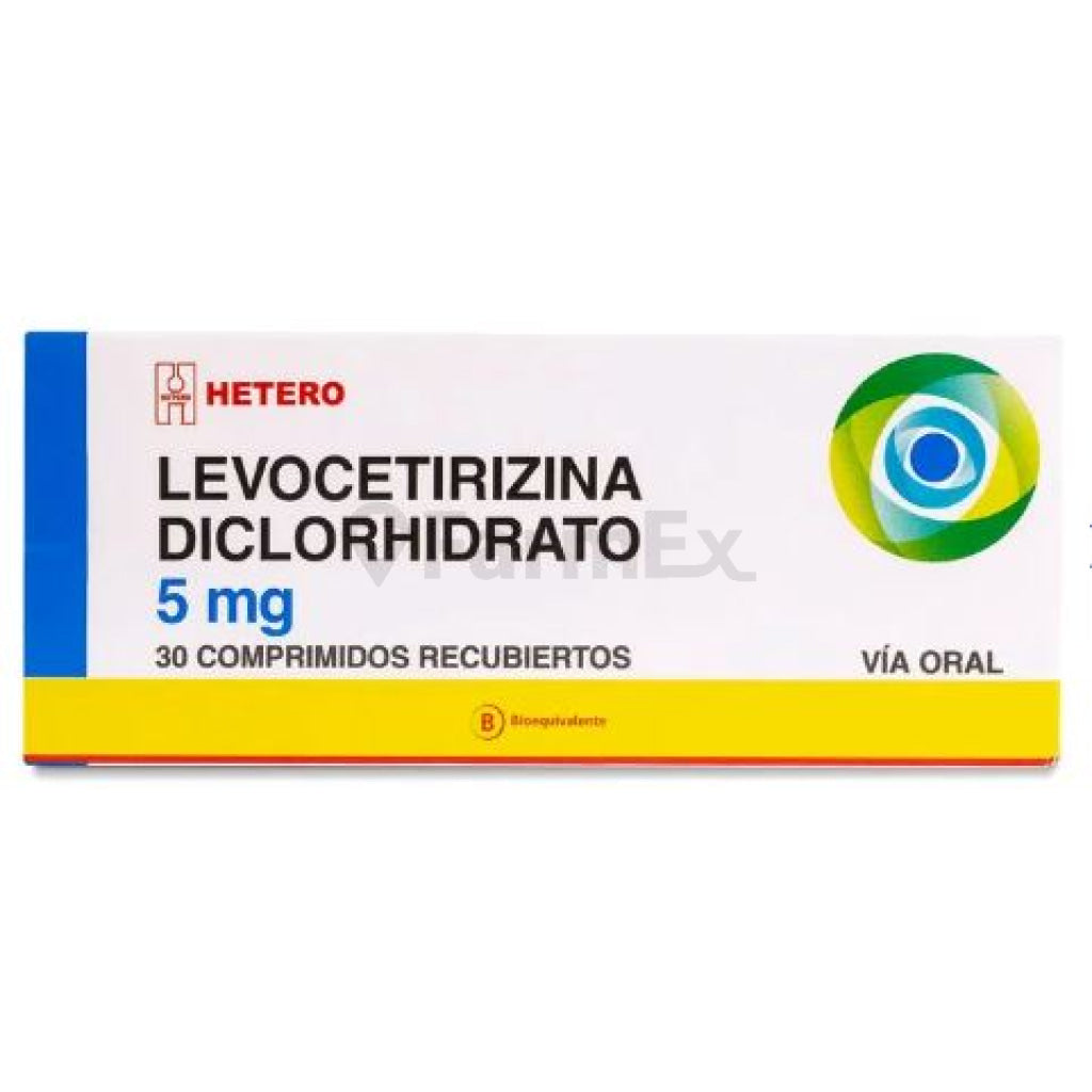 Levocetirizina 5 mg x 30 comprimidos recubiertos "Ley Cenabast".