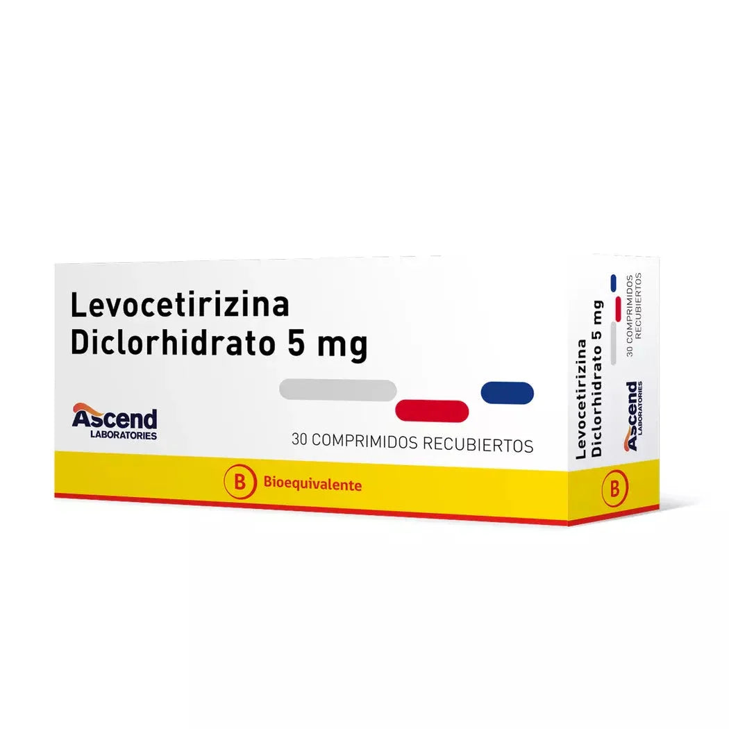 Levocetirizina Diclorhidrato 5 mg x 30 comp "Ley Cenabast".