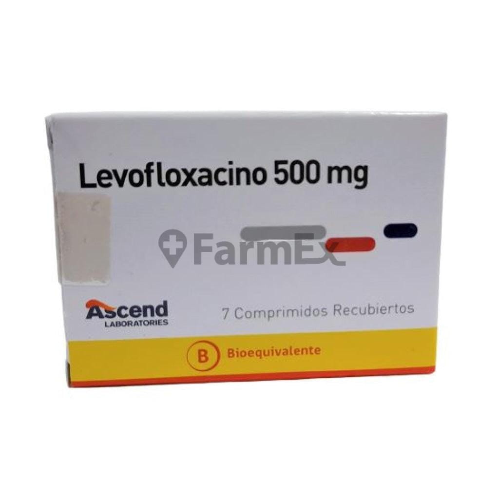 Levofloxacino 500 mg x 7 comprimidos. Farmex-Fonasa 