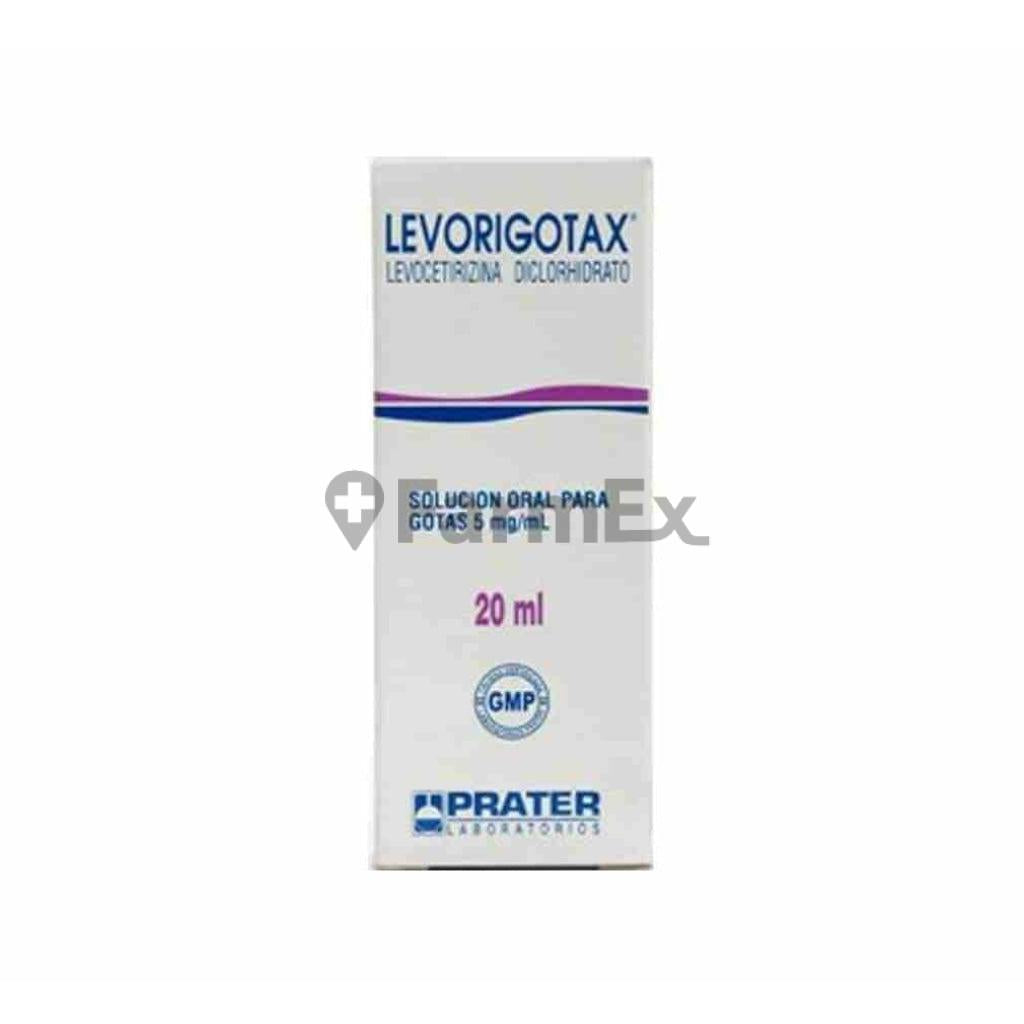 Levorigotax solución oral 5 mg / mL x 20 mL.