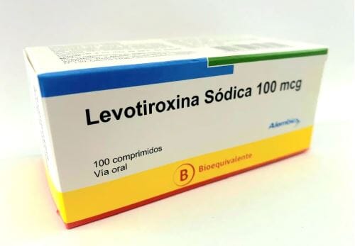 Levotiroxina 100 mcg x 100 comprimidos "Ley Cenabast" Farmex-Pluxee-Persistente 