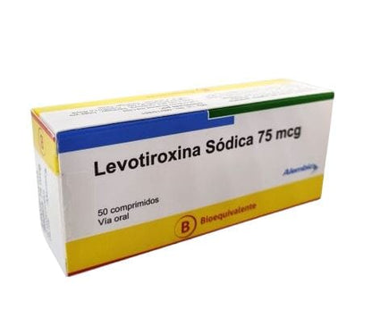 Levotiroxina 75 mcg x 50 comprimidos Farmex-Pluxee-Persistente 