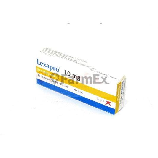 Lexapro 10 mg x 28 comprimidos susc-1 de 5 meses Farmex-Suscripciones-Persistente 