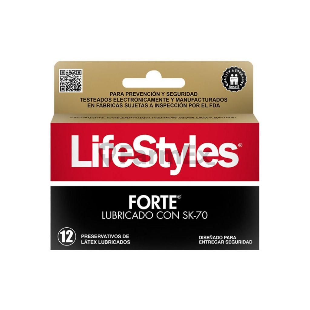 Lifestyles Forte Lubricado con SK-70 x 12 unidades.