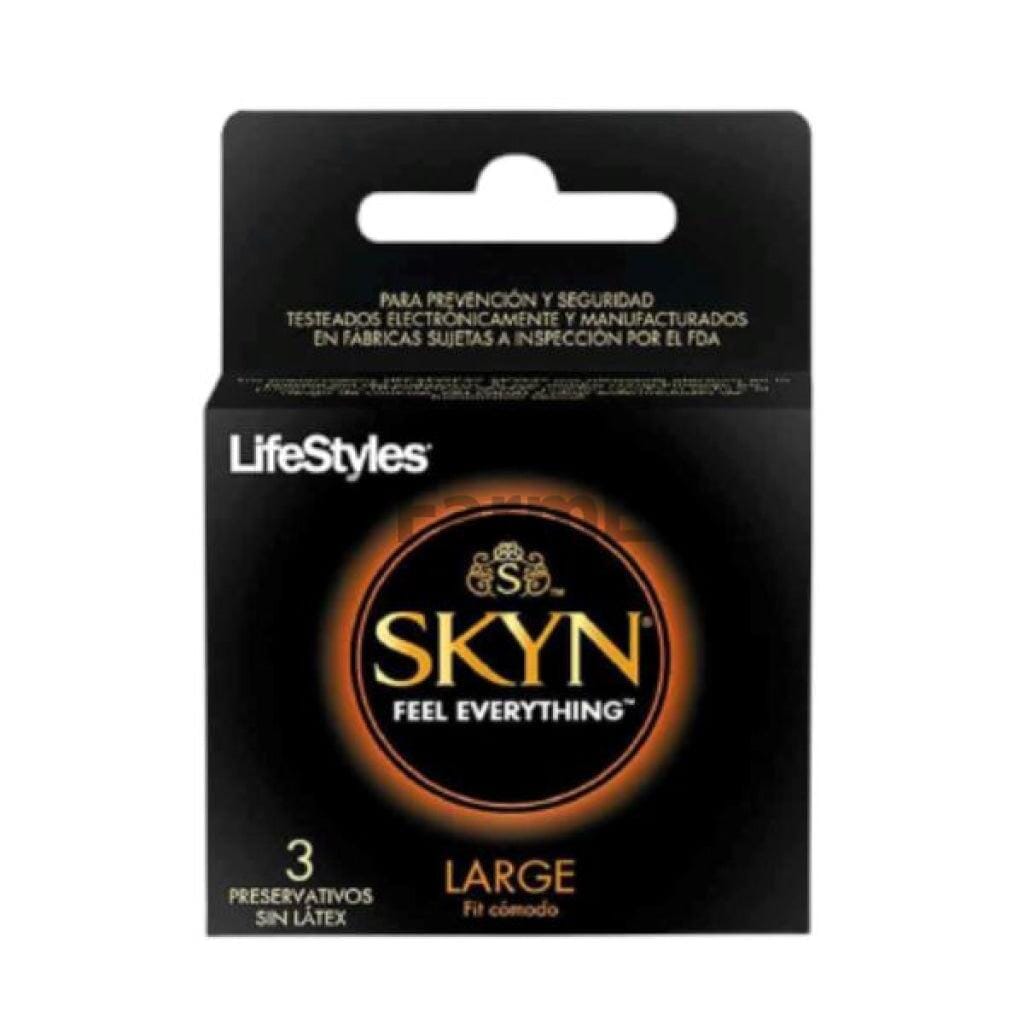 Lifestyles Skyn Large x 3 Preservativos sin latex Farmex-Pluxee-Persistente 