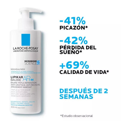 Lipikar Baume AP + M 400 ml bálsamo de triple acción La Roche-Posay 