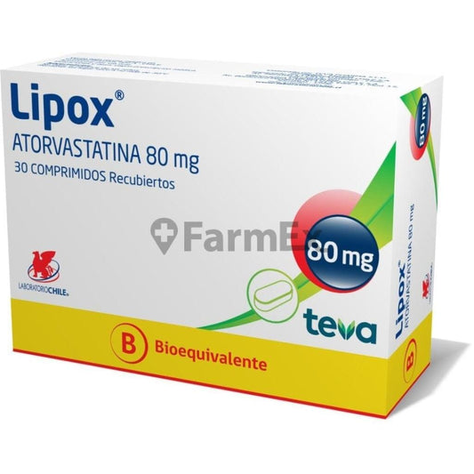 Lipox 80 mg x 30 comprimidos Farmex-VidaTres-Persistente 