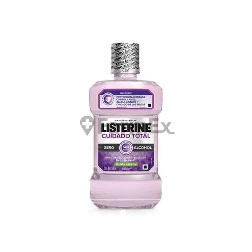 Listerine "Cuidado total Zero Alcohol" x 500 mL Farmex-Fonasa-Persistente 